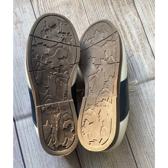 Stride Rite Black & White Leather Saddle Shoes NEW Size 10.5 Toddler - Picture 6 of 7